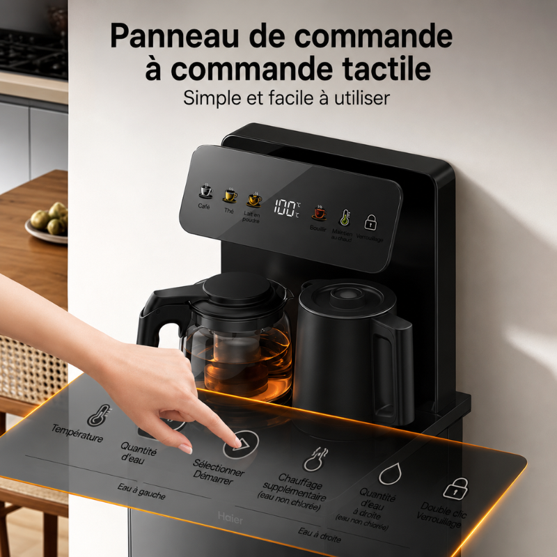 💧Fontaine à Eau Intelligente Premium Chaud & Froid avec Télécommande – Double Sortie & Affichage Digital