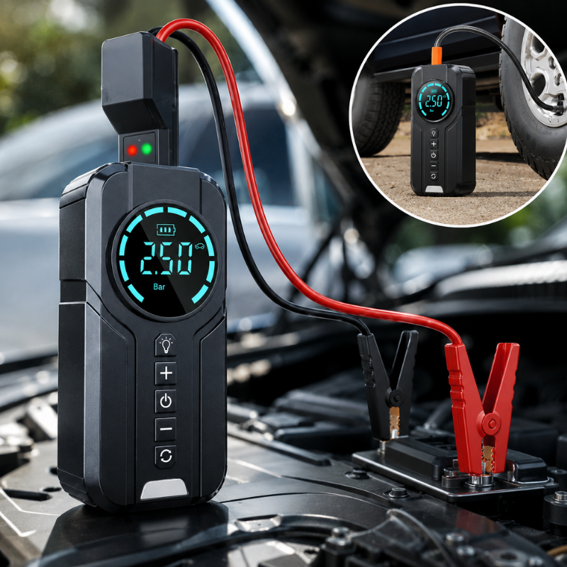 Démarreur Intelligent 7-en-1 avec Gonfleur Haute Pression