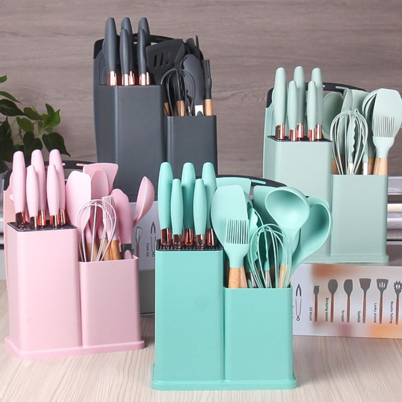 Ensemble de 20 pcs ustensiles de cuisine silicone