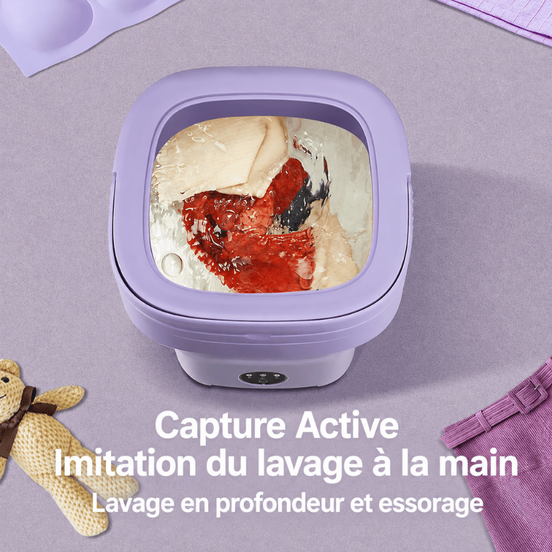 Mini Machine à Laver Portable 12L – Pliable & Multifonction