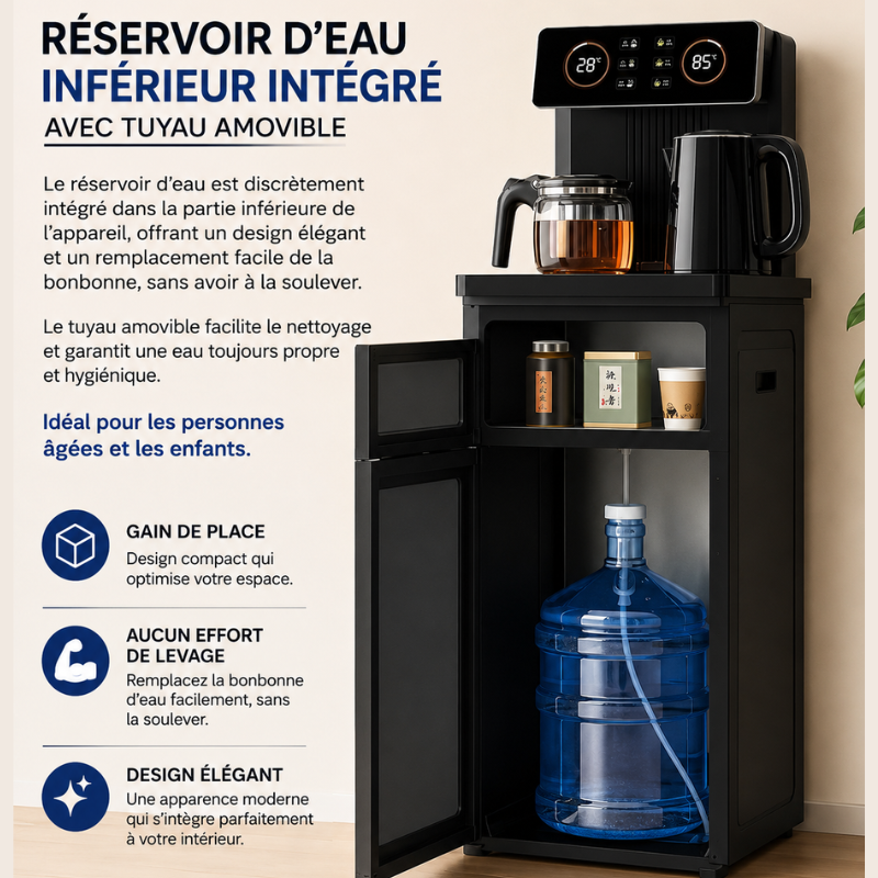 💧Fontaine à Eau Intelligente Premium Chaud & Froid avec Télécommande – Double Sortie & Affichage Digital