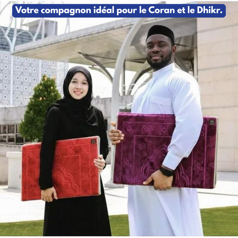 Tapis de prière avec avec dossier