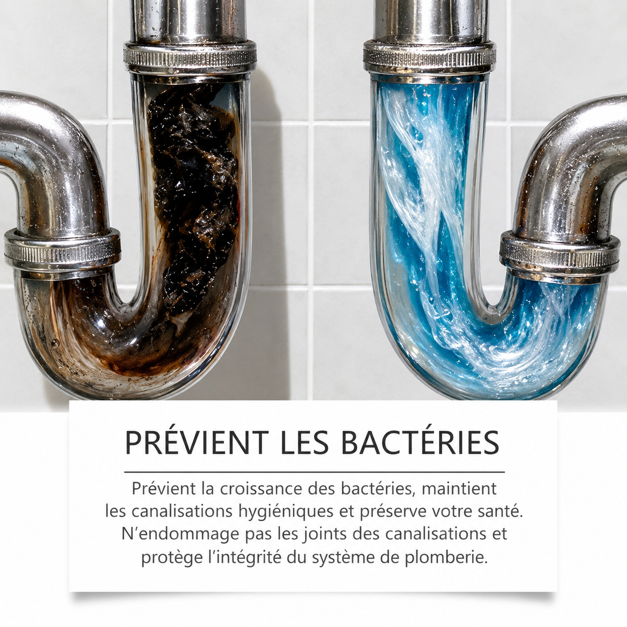 Poudre déboucheur pour égouts, cuisines et toilettes