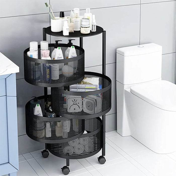 Étagère de cuisine rotative 4 niveaux