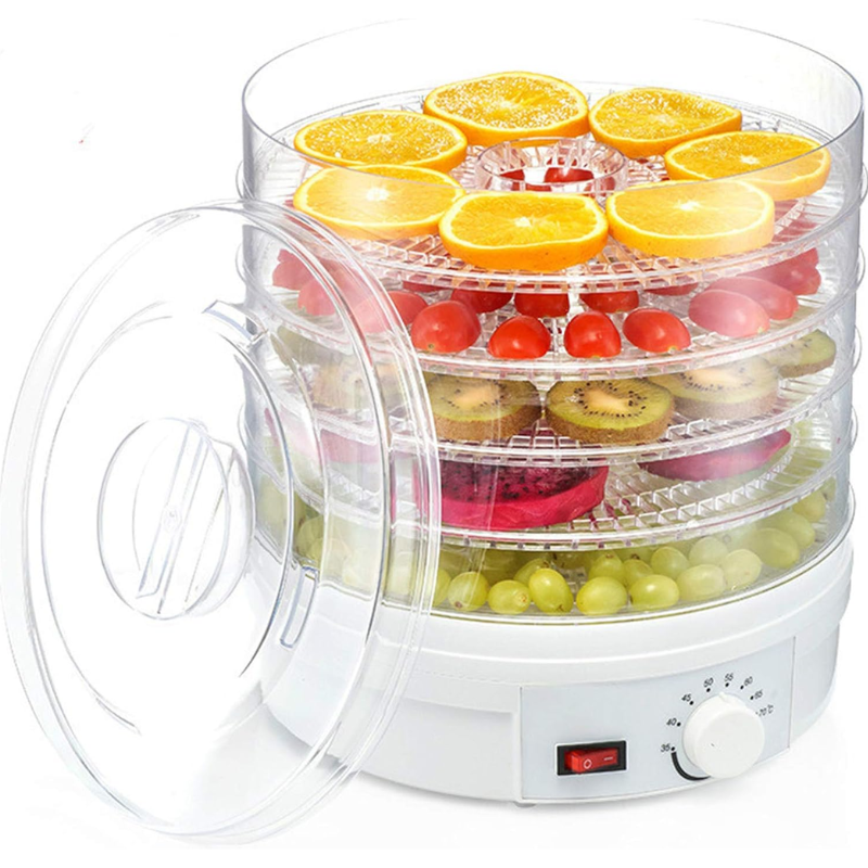 Déshydrateur Alimentaire Électrique 5 Niveaux – Séchage Rapide Fruits, Légumes & Viandes