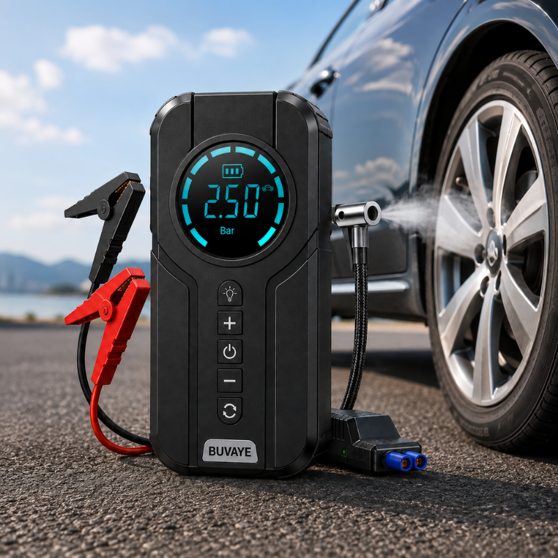 Démarreur Intelligent 7-en-1 avec Gonfleur Haute Pression