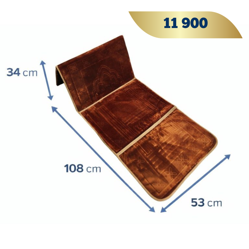 Tapis de prière avec avec dossier