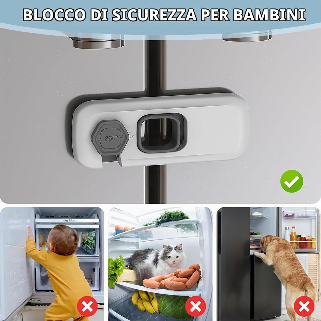 Verrou de Sécurité Frigo Protégez