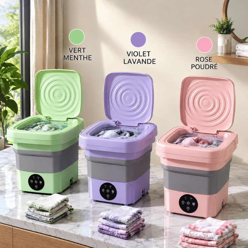 Mini Machine à Laver Portable 12L – Pliable & Multifonction