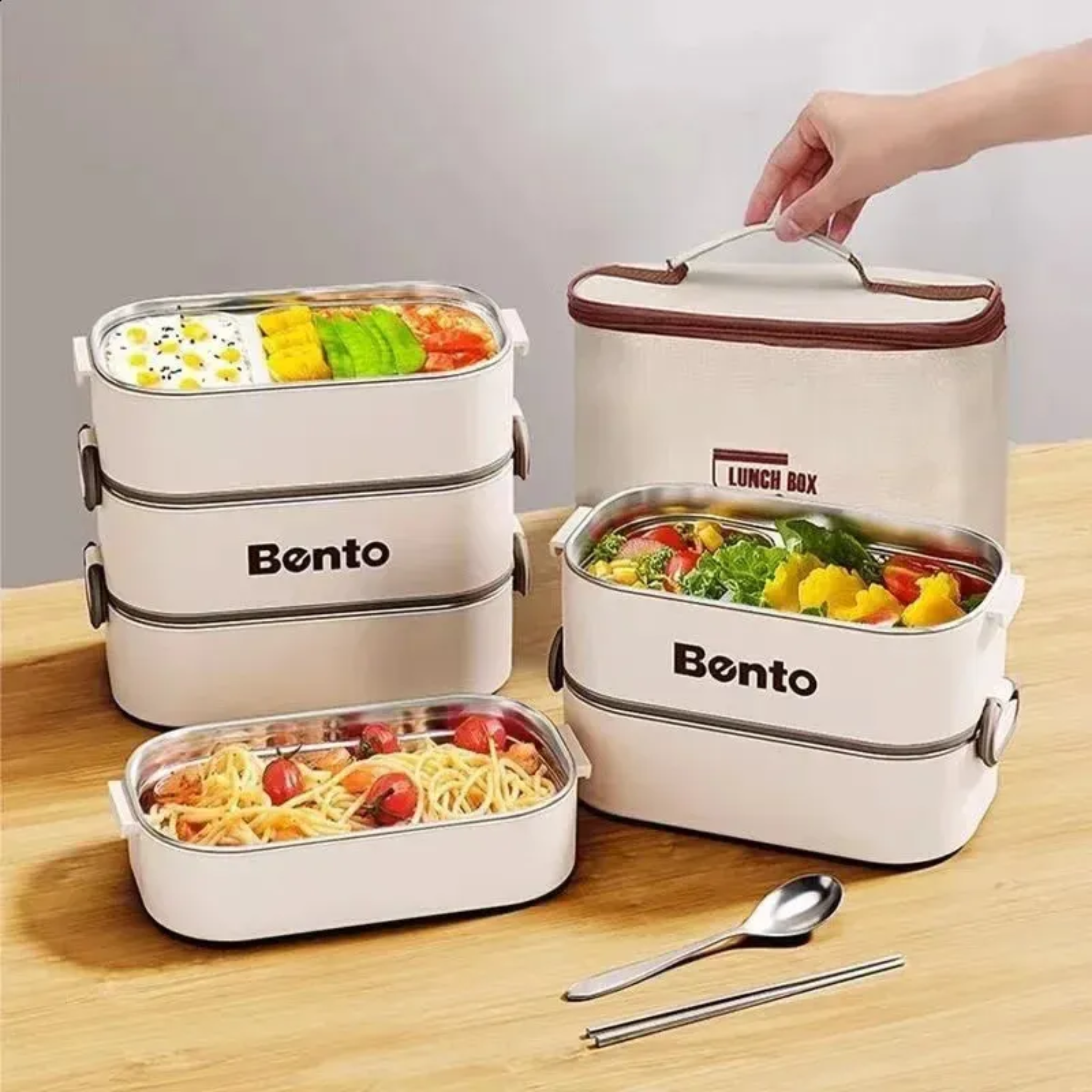 lunch box 3 pieces plus sac isotherme