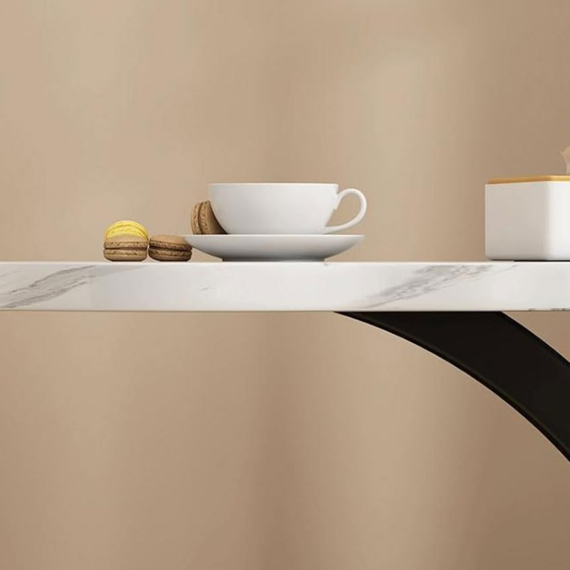 Table d'appoint à deux niveaux en forme de fleur avec étagère de rangement intégrée,
