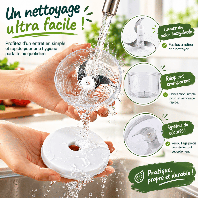 Hachoir Électrique 250 ml – Viande & Légumes