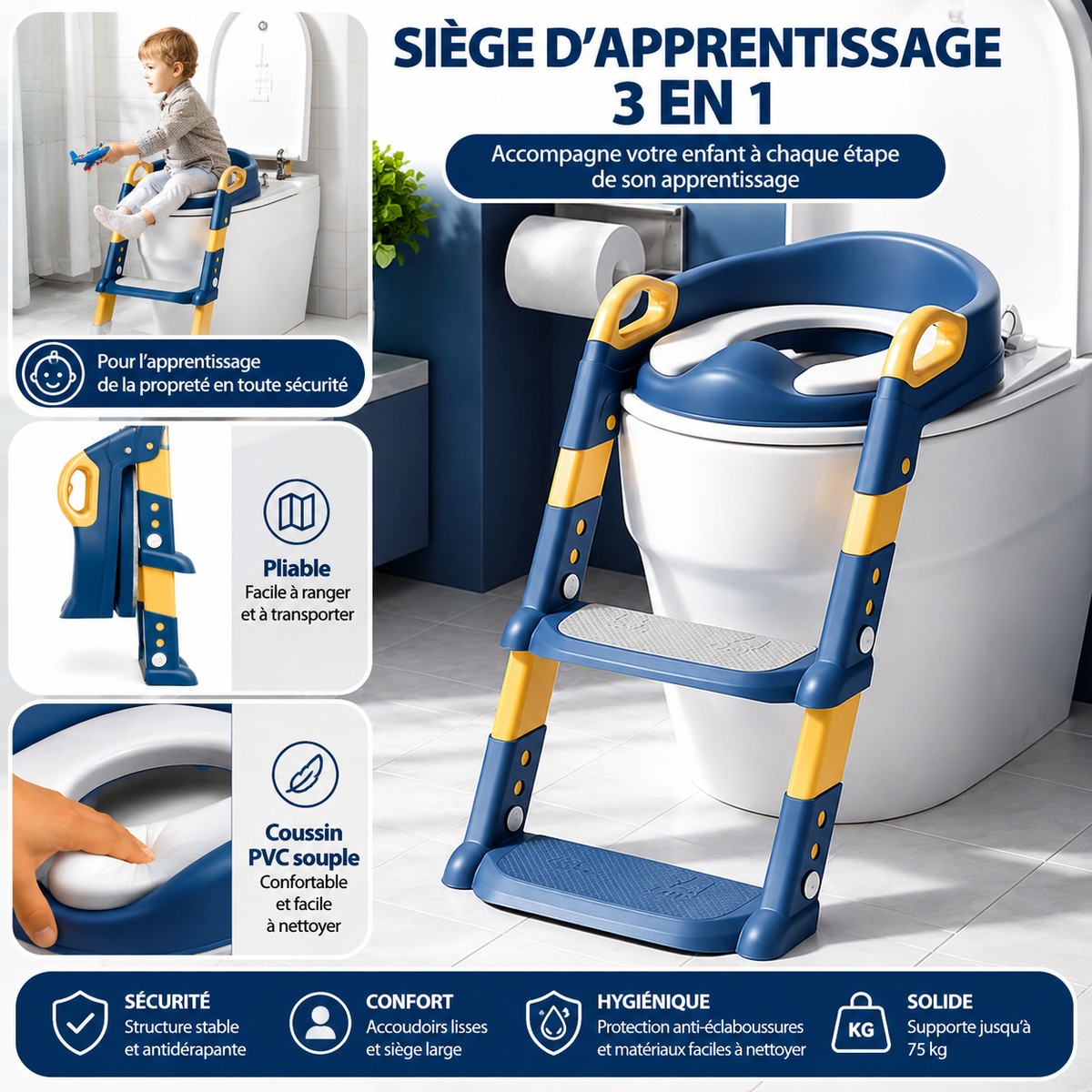 Siège de toilette pour enfant et bébé