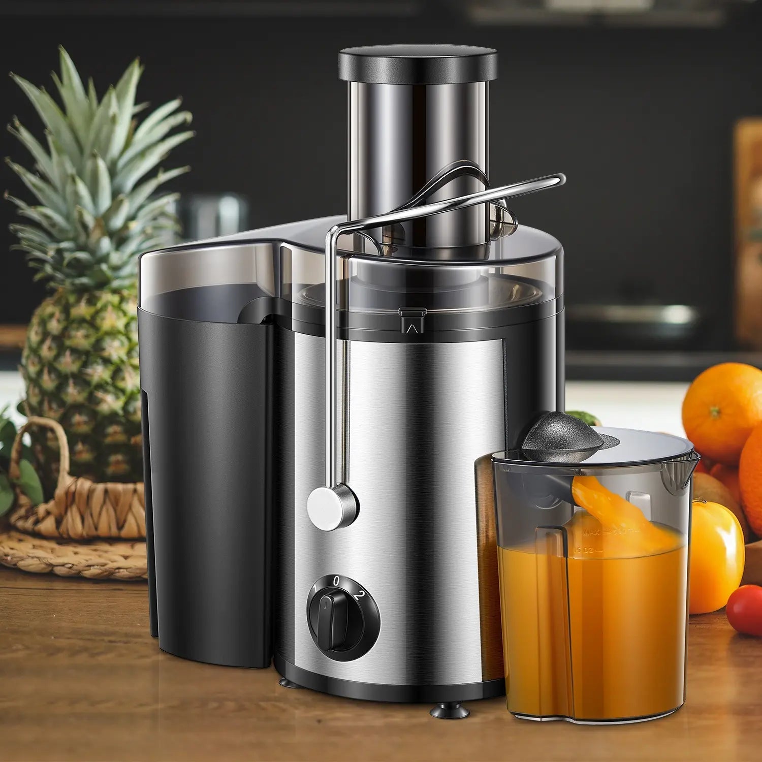 Extracteur de Jus Électrique Premium – Jus Frais, Vitamines Préservées