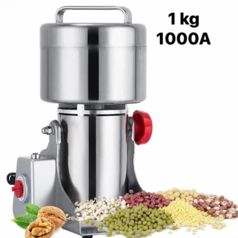 1 KG – Moulin à Grains Électrique Professionnel en Acier Inoxydable à 3 Lames Haute Vitesse
