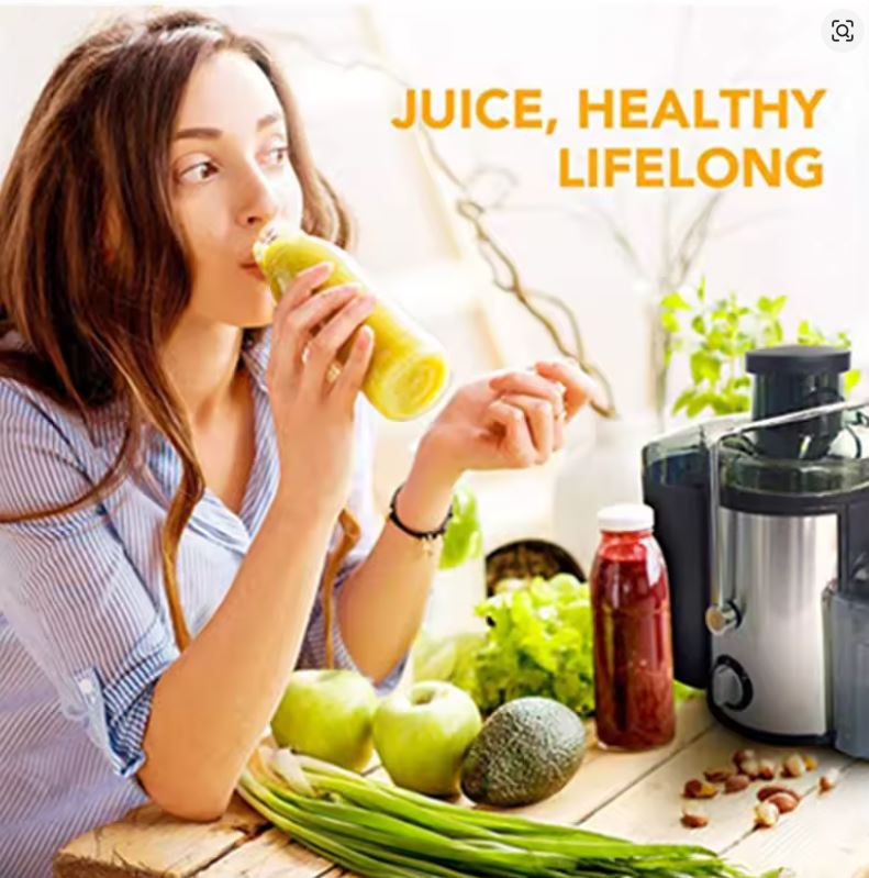 Extracteur de Jus Électrique Premium – Jus Frais, Vitamines Préservées