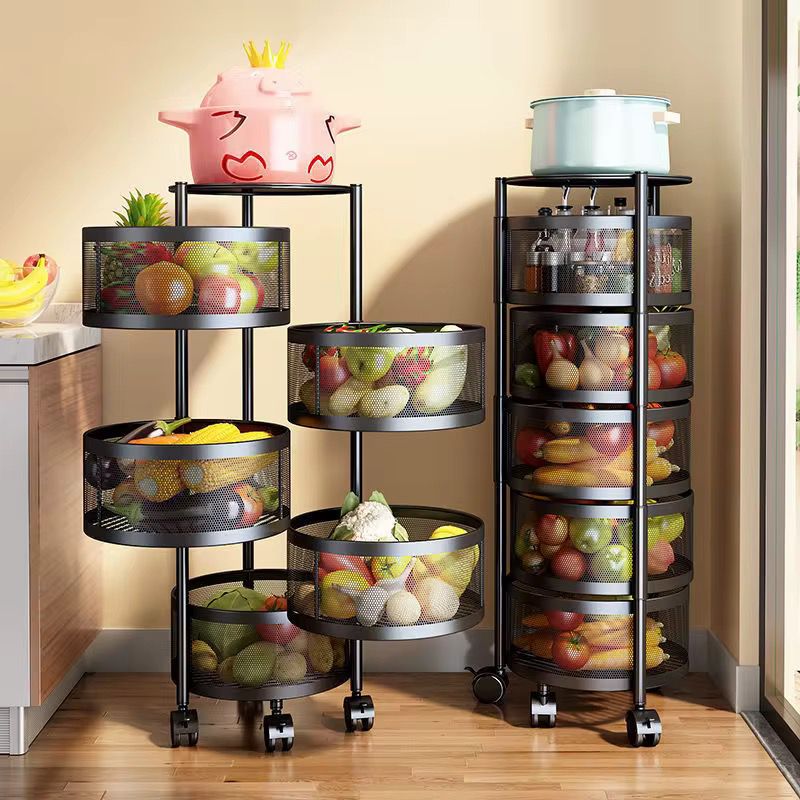 Étagère de cuisine rotative 5 niveaux