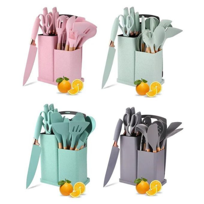 Ensemble de 20 pcs ustensiles de cuisine silicone