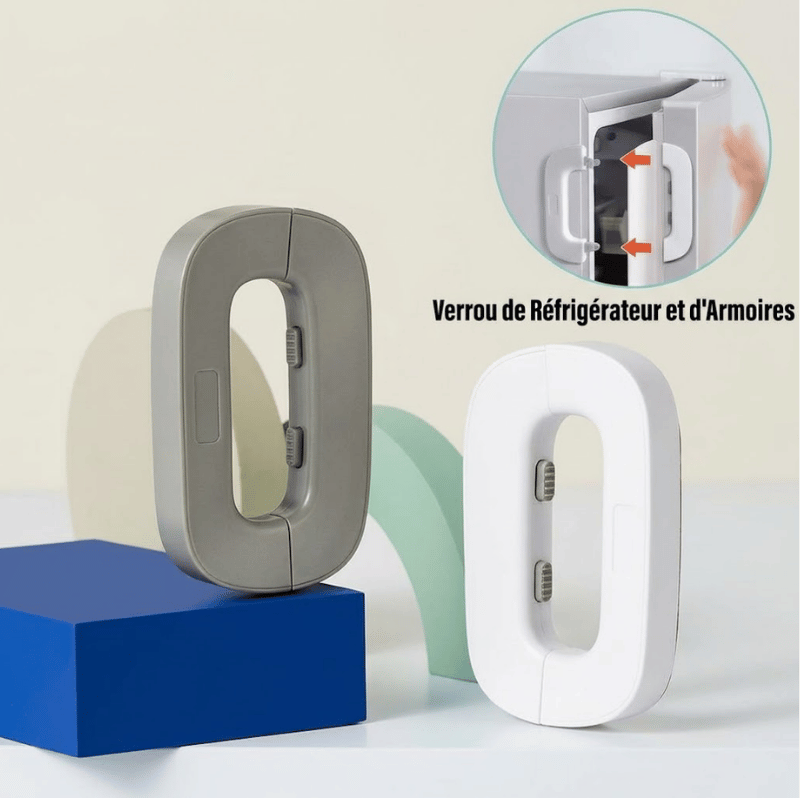 🔒 Verrou de Sécurité Universel – Frigo, Placards & Armoires