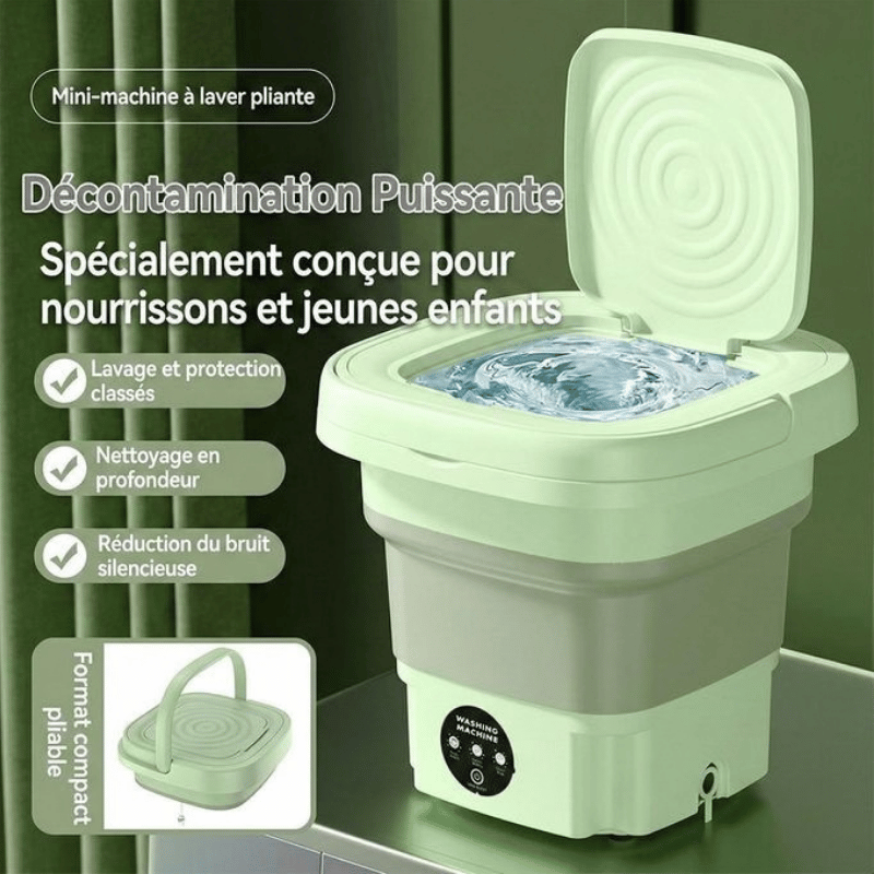 Mini Machine à Laver Portable 12L – Pliable & Multifonction