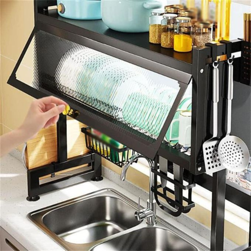 Égouttoir vaisselle avec protection anti-poussière