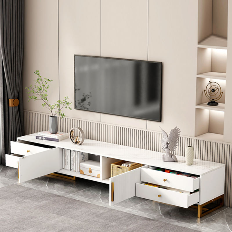 Meuble TV moderne en bois – 140×30×40 cm |– Élégance et rangement intelligent