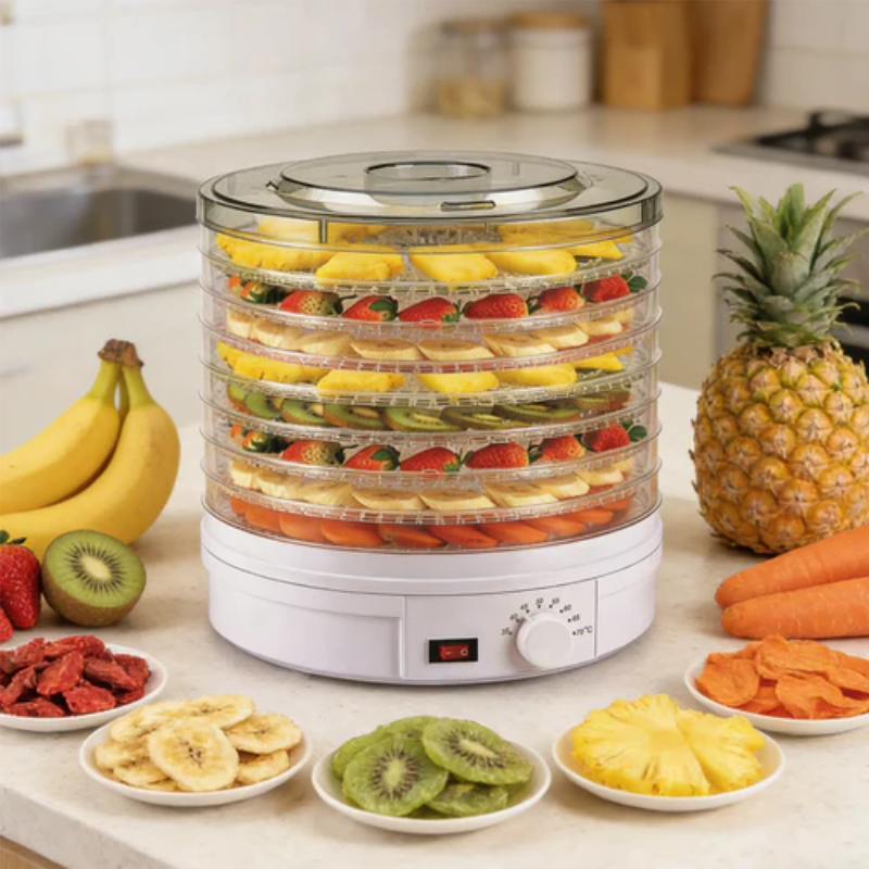 Déshydrateur Alimentaire Électrique 5 Niveaux – Séchage Rapide Fruits, Légumes & Viandes