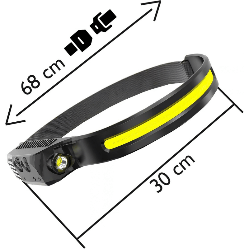 Lampe Frontale LED 6 Modes – Ultra-Puissante & Rechargeable