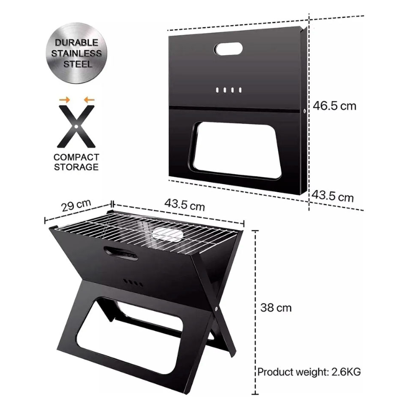 Barbecue Portable Pliable – Idéal Camping & Pique-nique