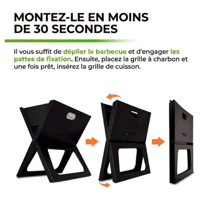 Barbecue Portable Pliable – Idéal Camping & Pique-nique