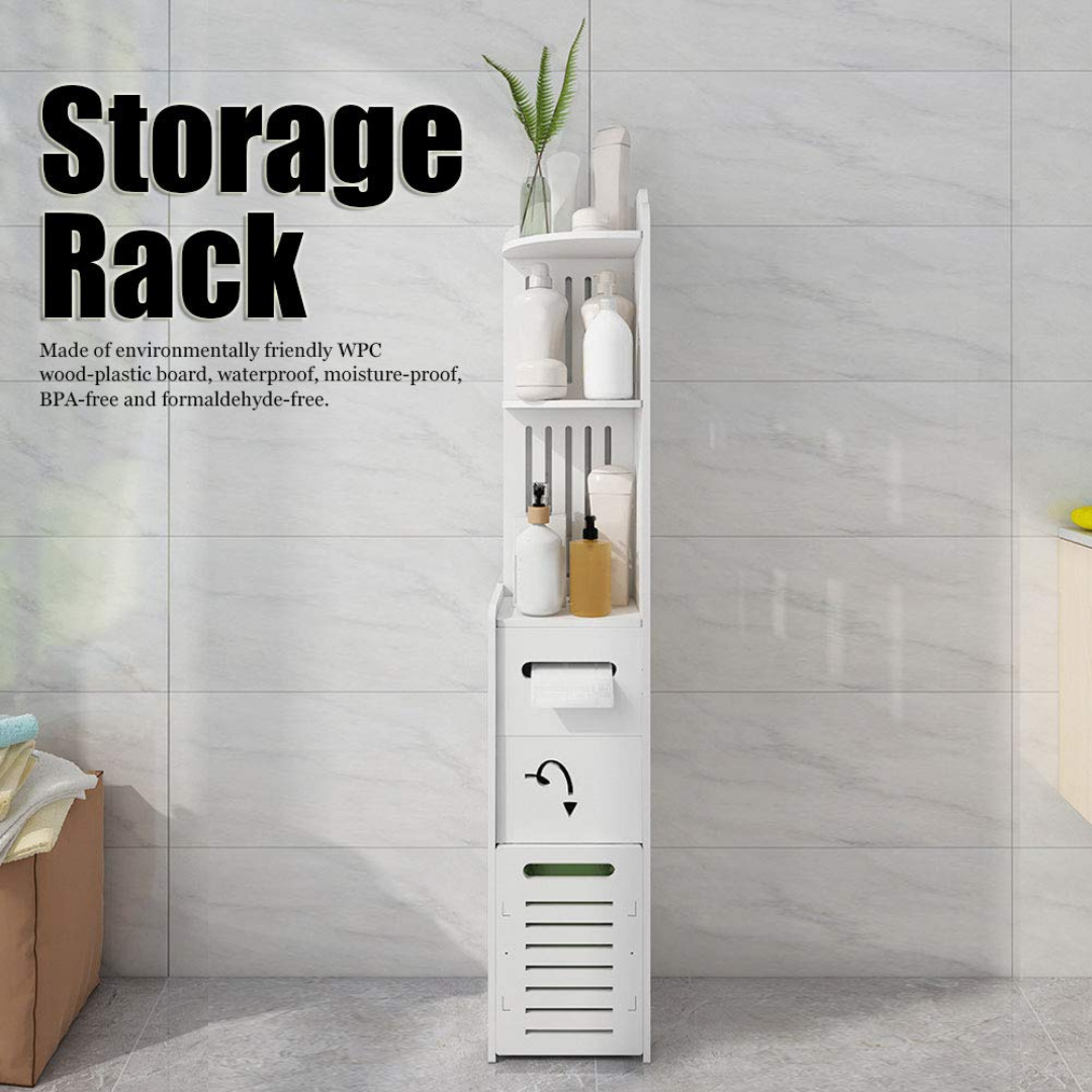 Multi-Purpose Space Saving 3 Tier Slim Home Storage Cabinet