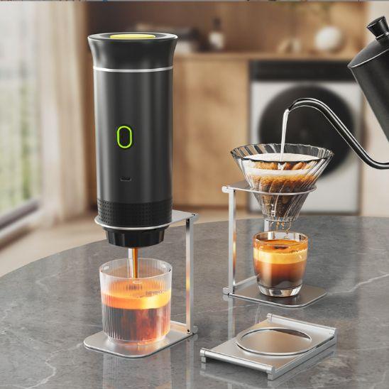 Machine à Expresso Portable 3-en-1 | Compatible Capsules Nespresso®, Dolce Gusto® & Café Moulu