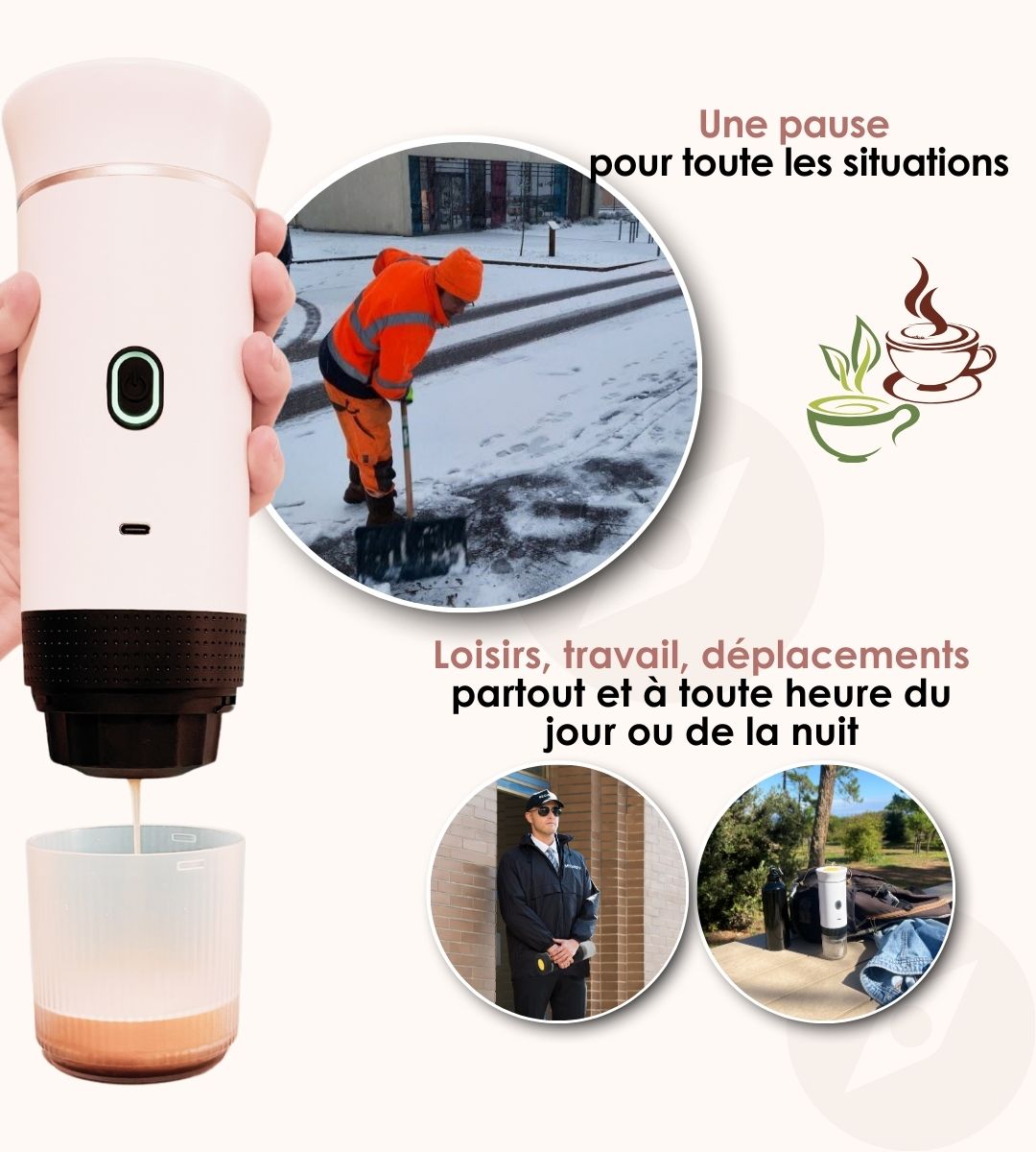 Machine à Expresso Portable 3-en-1 | Compatible Capsules Nespresso®, Dolce Gusto® & Café Moulu